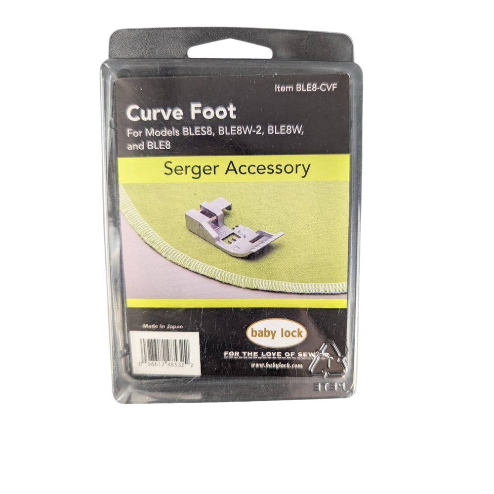 Baby Lock Curve Foot BLE8-CVF Serger Accessory for BLES8 BLE8W-2 BLE8W BLE8